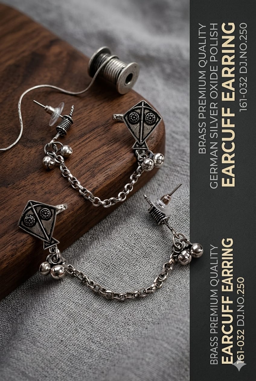 German Silver Traditional Earcuff Earring