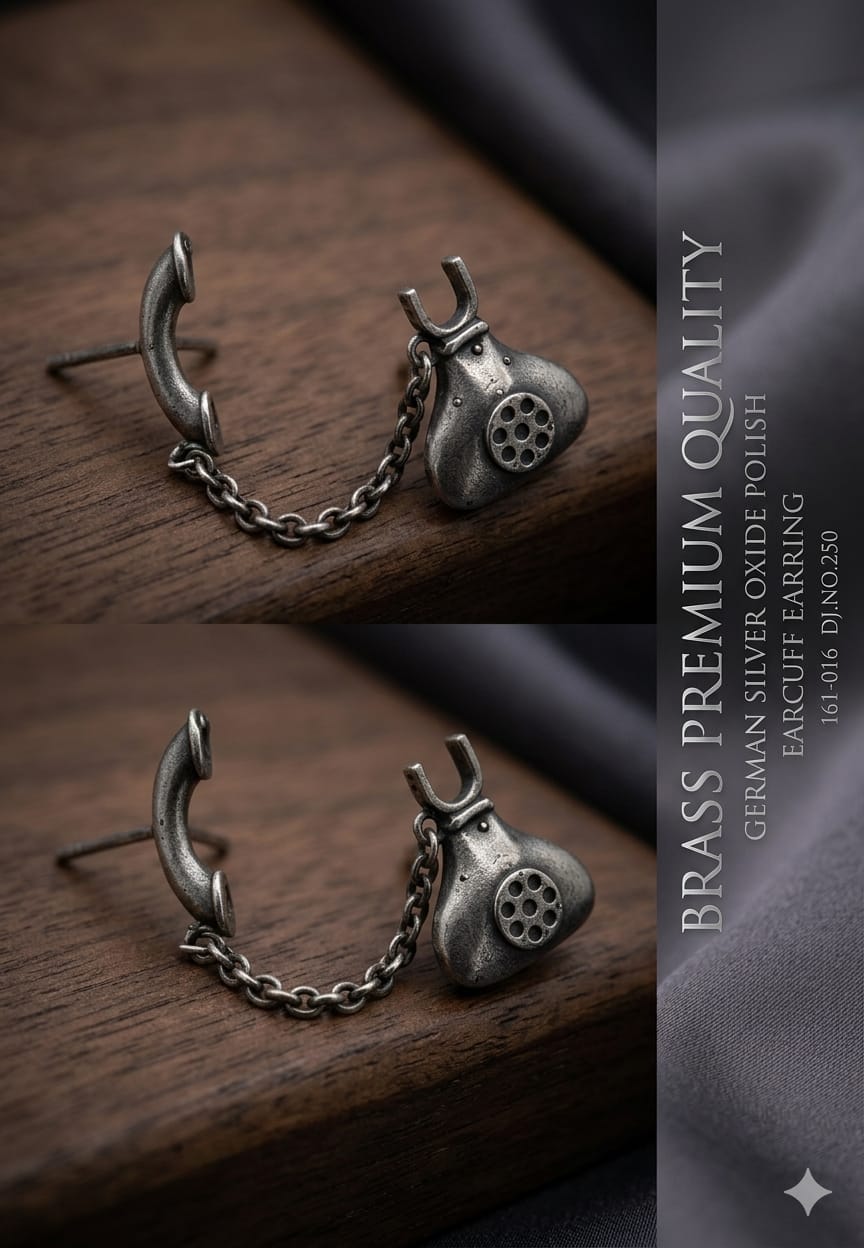 German Silver Traditional Earcuff Earring