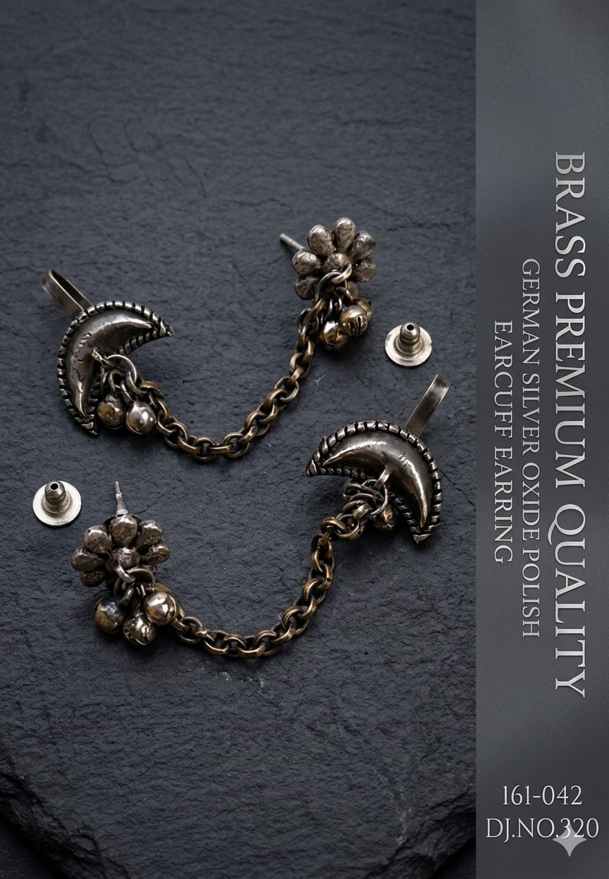 German Silver Traditional Earcuff Earring