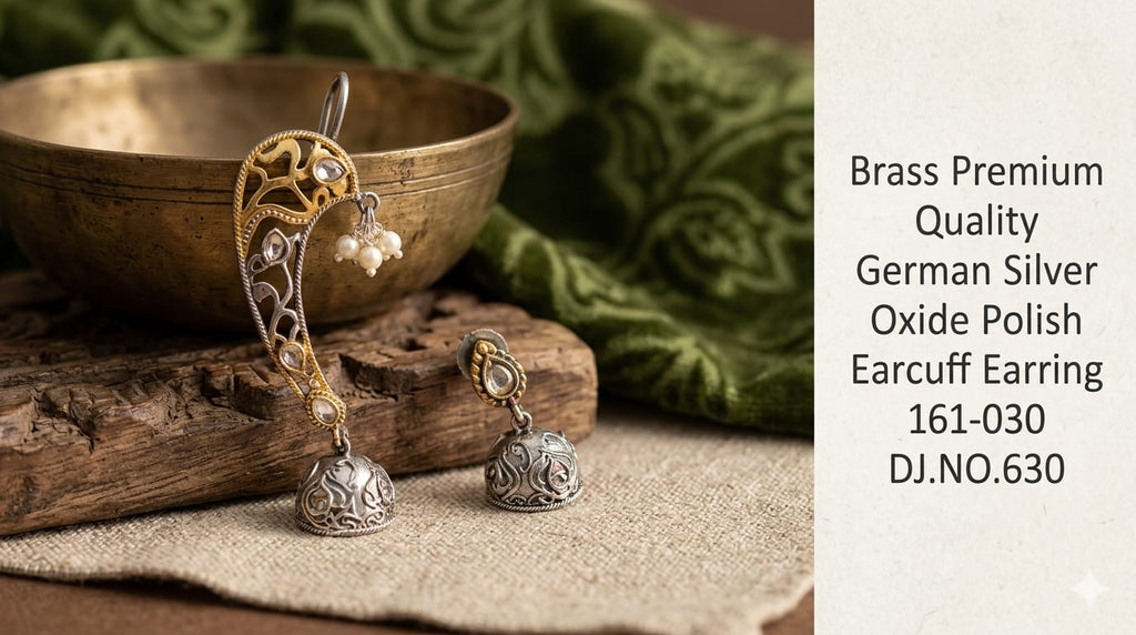 German Silver Traditional Earcuff Earring