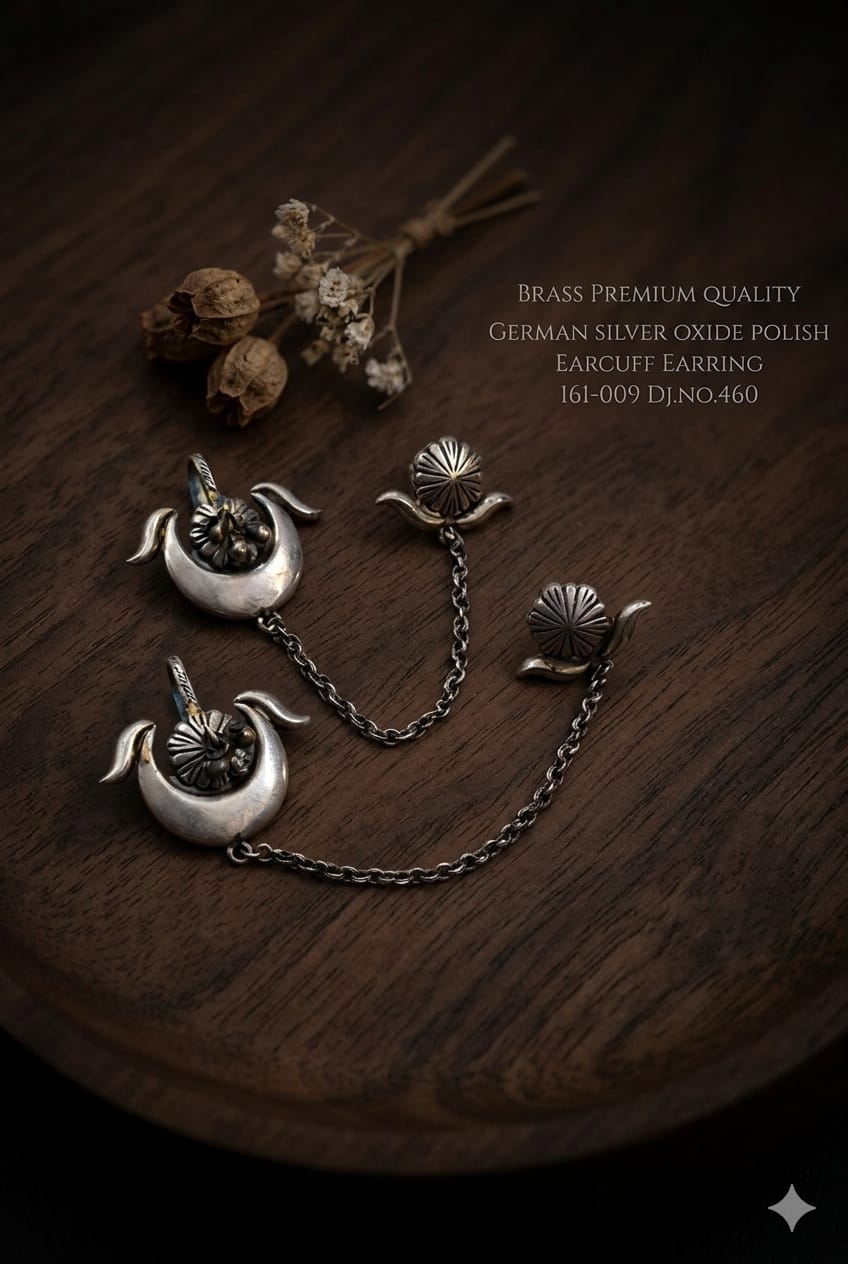 German Silver Traditional Earcuff Earring