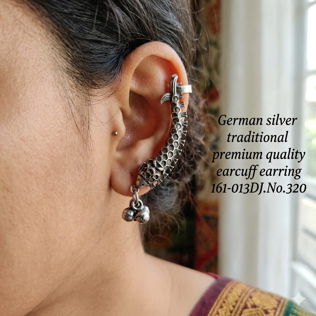 German Silver Traditional Earcuff Earring