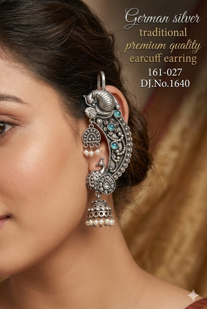 German Silver Traditional Earcuff Earring