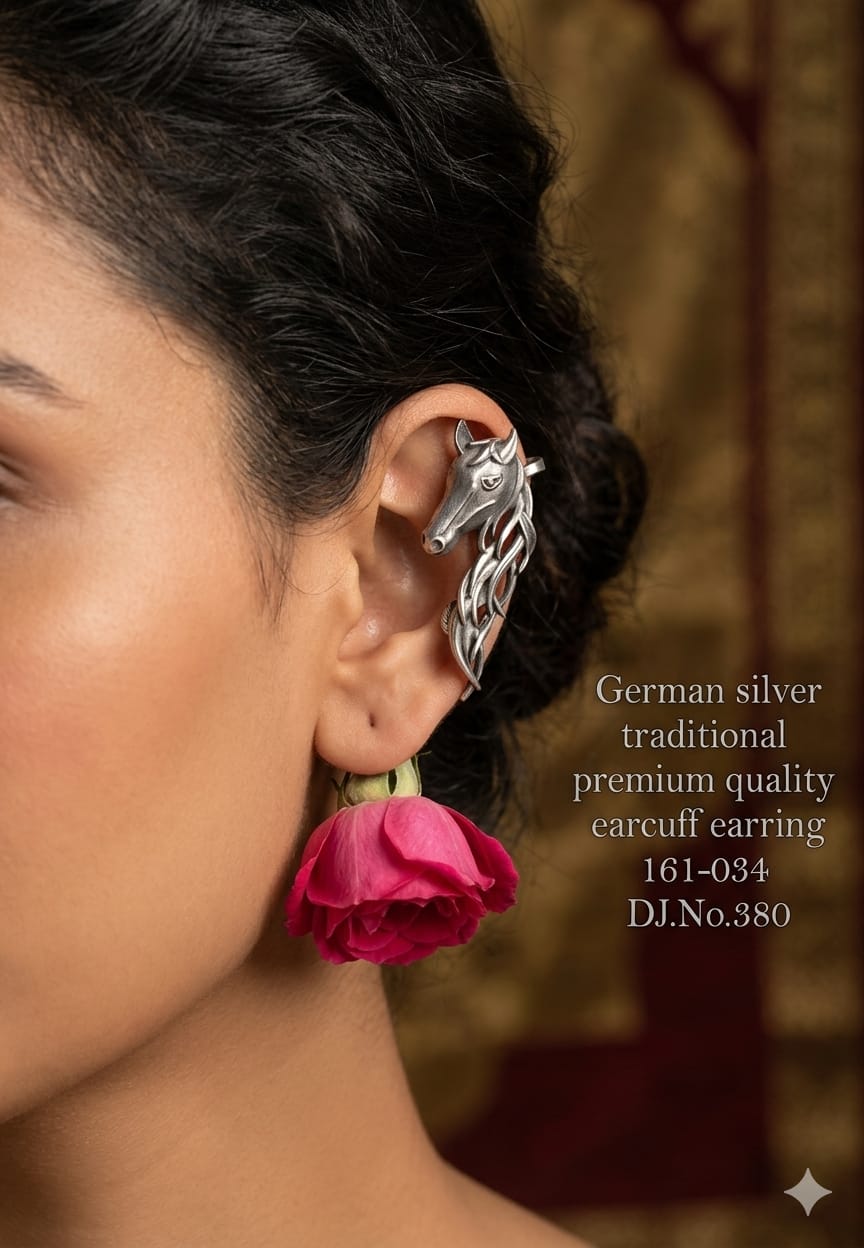 German Silver Traditional Earcuff Earring