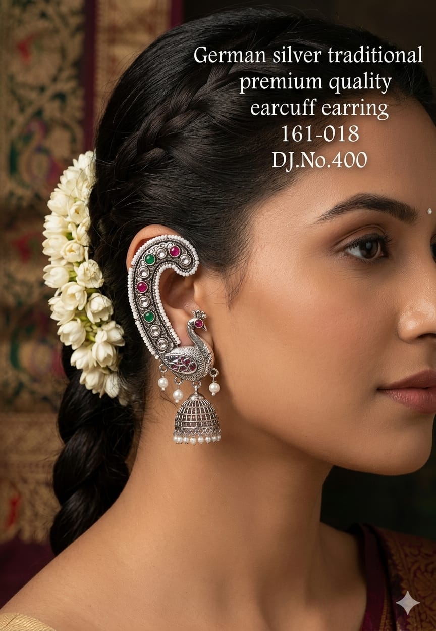 German Silver Traditional Earcuff Earring