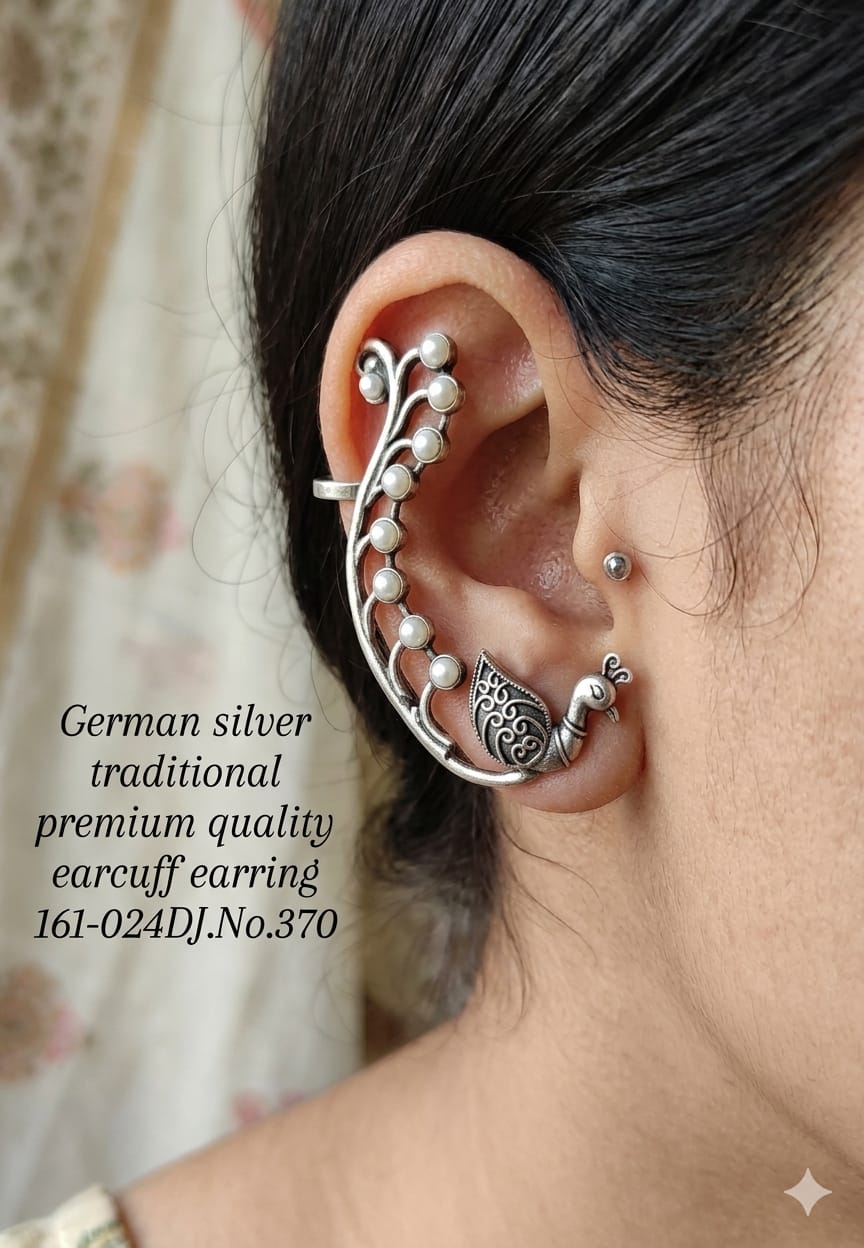 German Silver Traditional Earcuff Earring