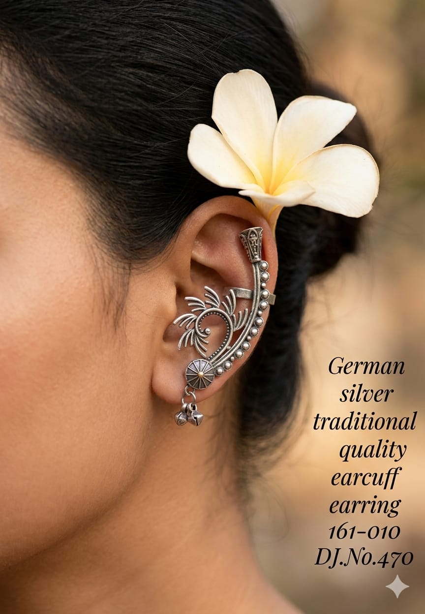 German Silver Traditional Earcuff Earring