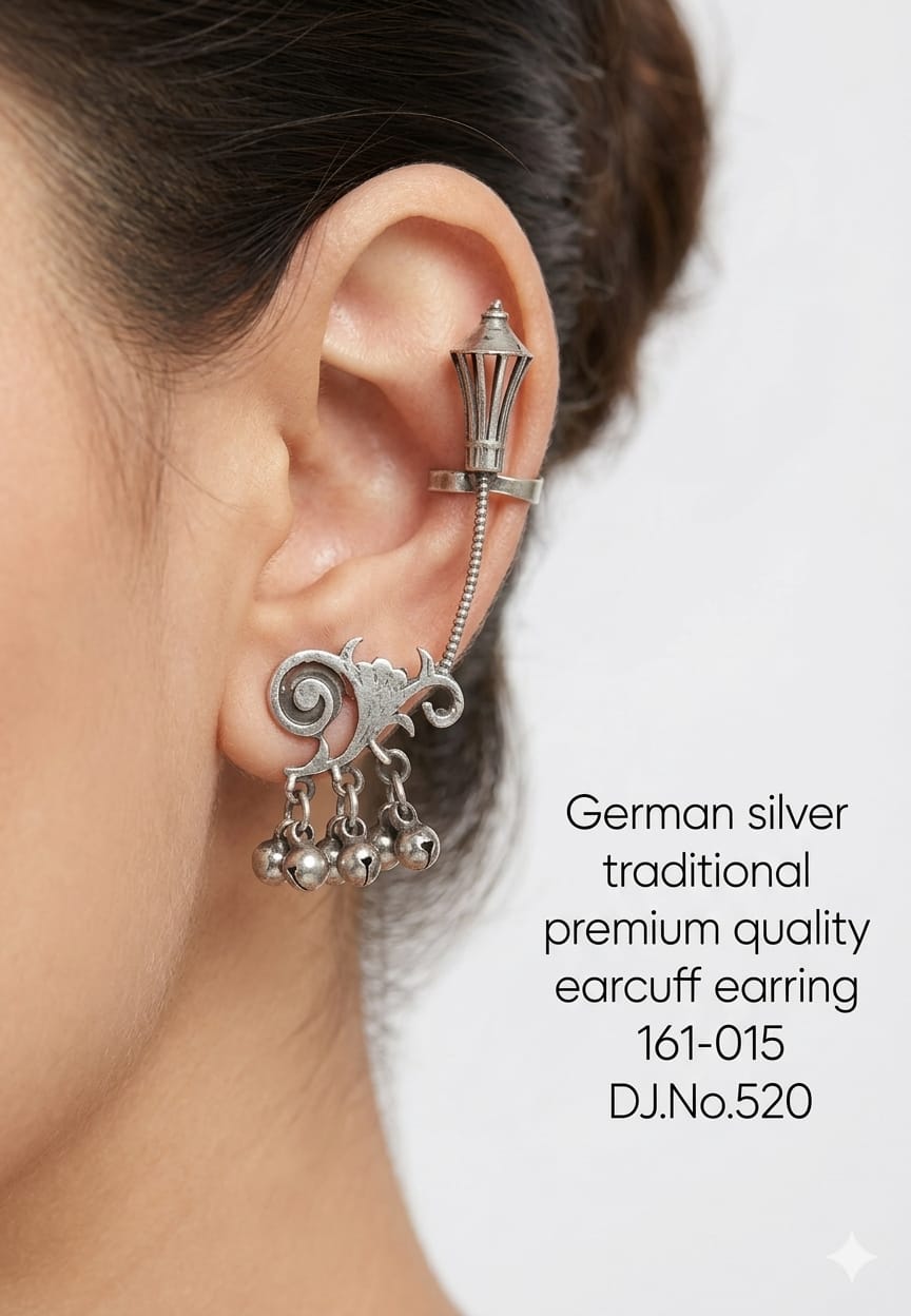 German Silver Traditional Earcuff Earring