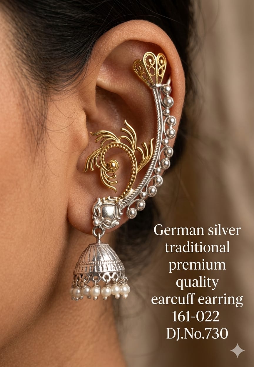 German Silver Traditional Earcuff Earring