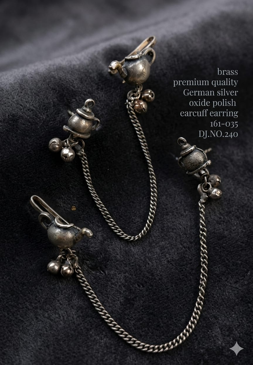 German Silver Traditional Earcuff Earring