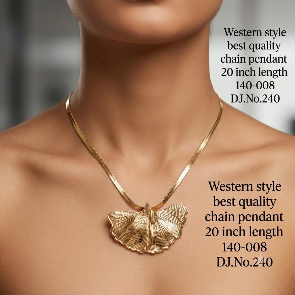 Golden Blossom Textured Anti tarnish imitation Necklace and Earring Set