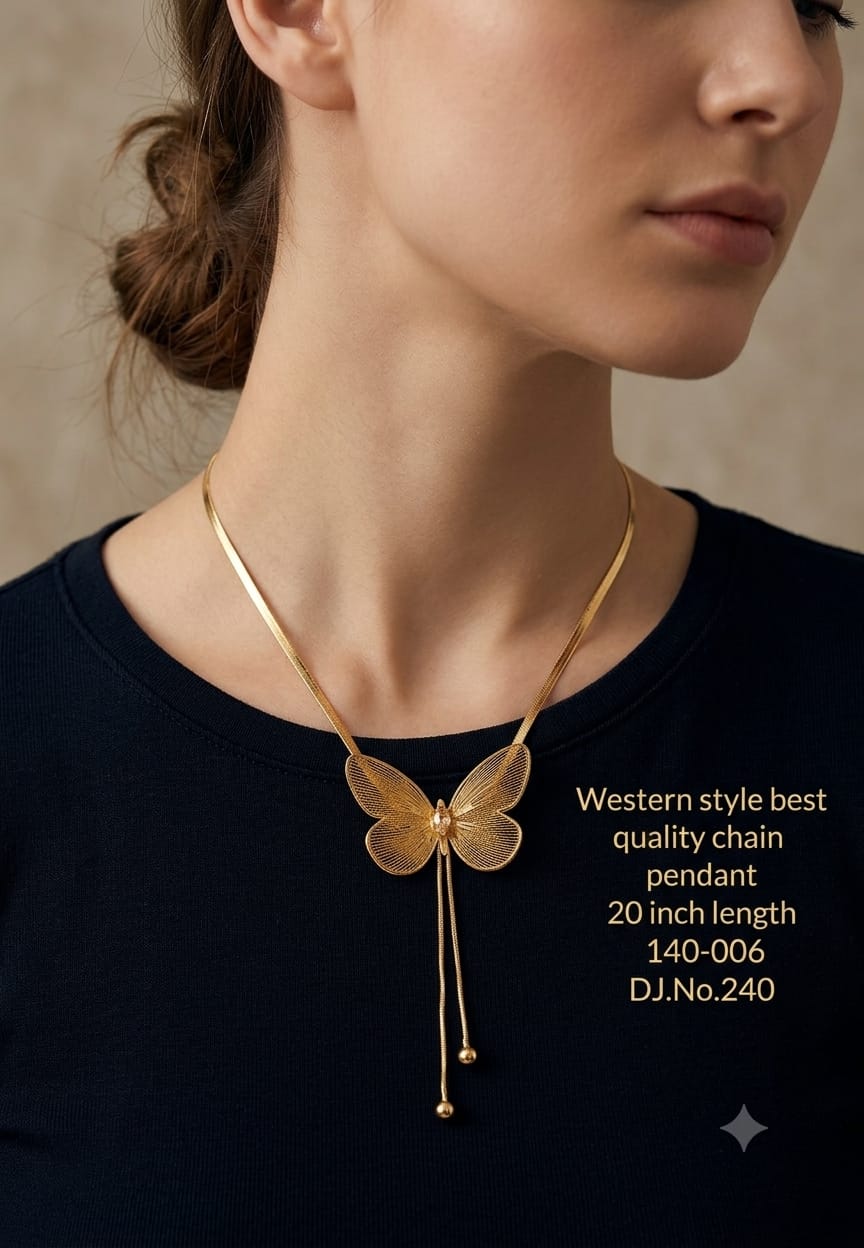 Golden Blossom Textured Anti tarnish imitation Necklace and Earring Set
